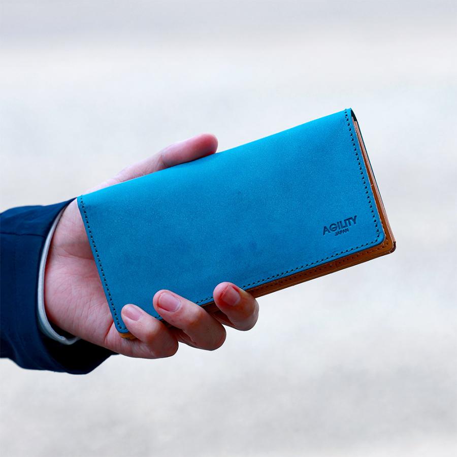 AGILITY（アジリティ） 長財布 革 極小 メンズ 革 本革 ロング