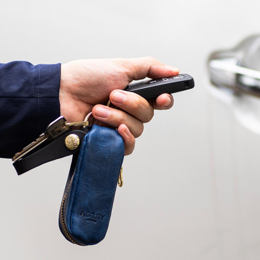 キーケース メンズ スマートキー ベルト通し 革 鍵 収納 本革 おしゃれ スマートキーキーケース 日本製 AGILITY affa アジリティ アッファ パンセ | AGILITY | 25