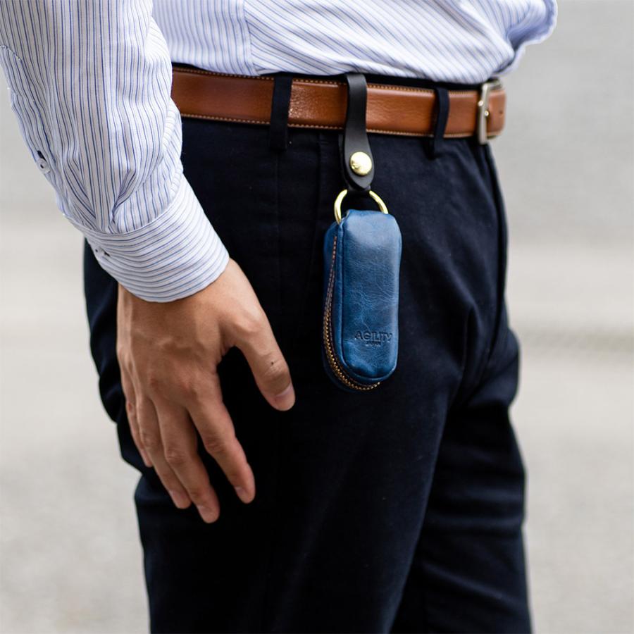 キーケース メンズ スマートキー ベルト通し 革 鍵 収納 本革 おしゃれ スマートキーキーケース 日本製 AGILITY affa アジリティ アッファ パンセ | AGILITY | 26