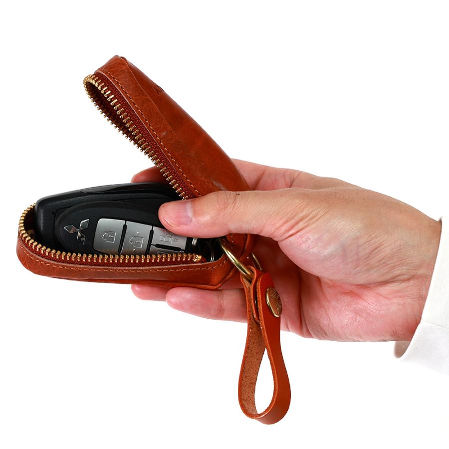 キーケース メンズ スマートキー ベルト通し 革 鍵 収納 本革 おしゃれ スマートキーキーケース 日本製 AGILITY affa アジリティ アッファ パンセ | AGILITY | 24