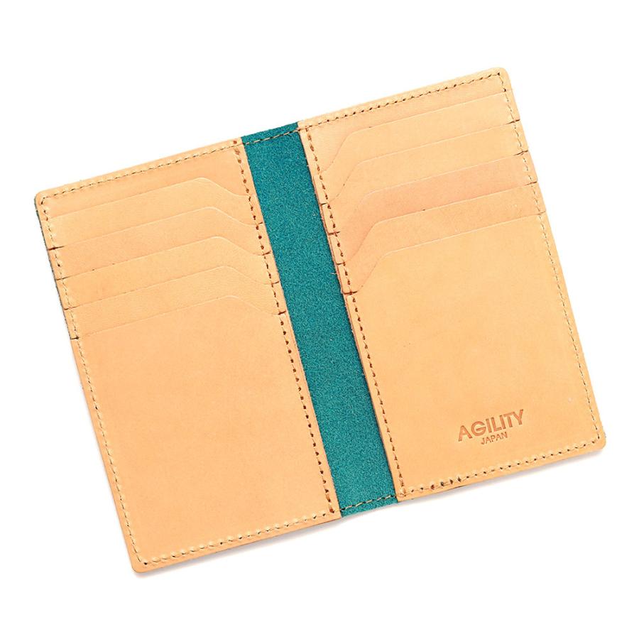 AGILITY（アジリティ） カードケース 本革 レザー 二つ折り 薄型 薄い