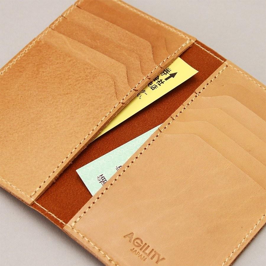 AGILITY（アジリティ） カードケース 本革 レザー 二つ折り 薄型 薄い