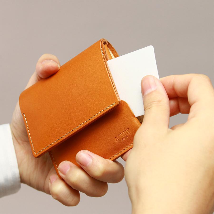 AGILITY 折財布 ミニ財布 小さい財布 コンパクト 極小財布 革 本革