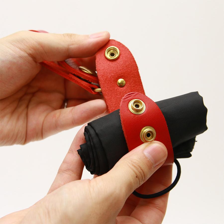 【ネコポス】キーホルダー エコバッグ 携帯 忘れない グローブホルダー ベルトループ 本革 AGILITY affa アジリティアッファ マイバッグホルダー[M便 3/3] | AGILITY | 21