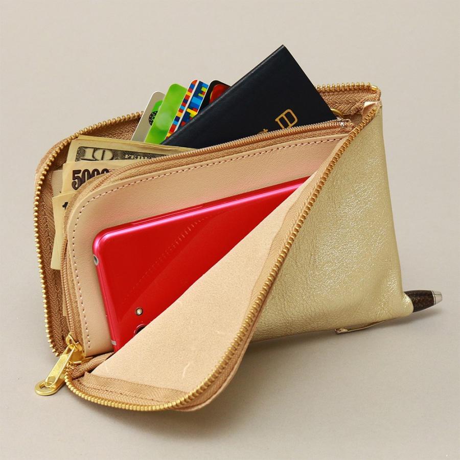 AGILITY（アジリティ） 財布 ウォレット L字ファスナー パスポート 金