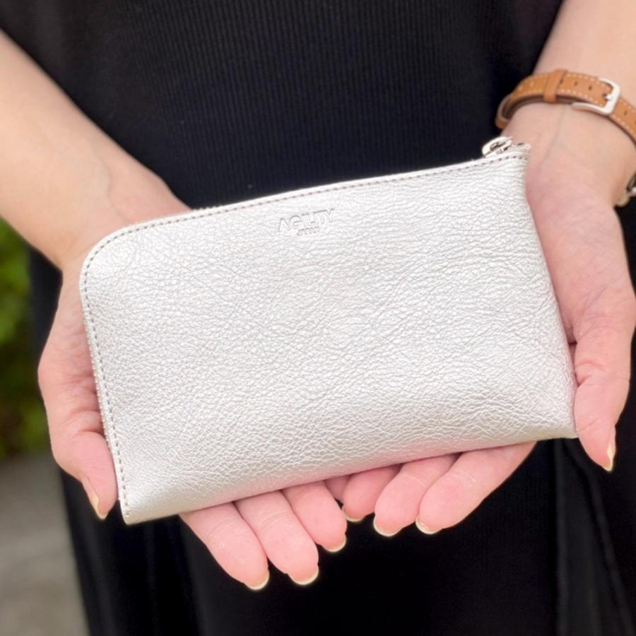 AGILITY（アジリティ） 財布 ウォレット L字ファスナー パスポート 金