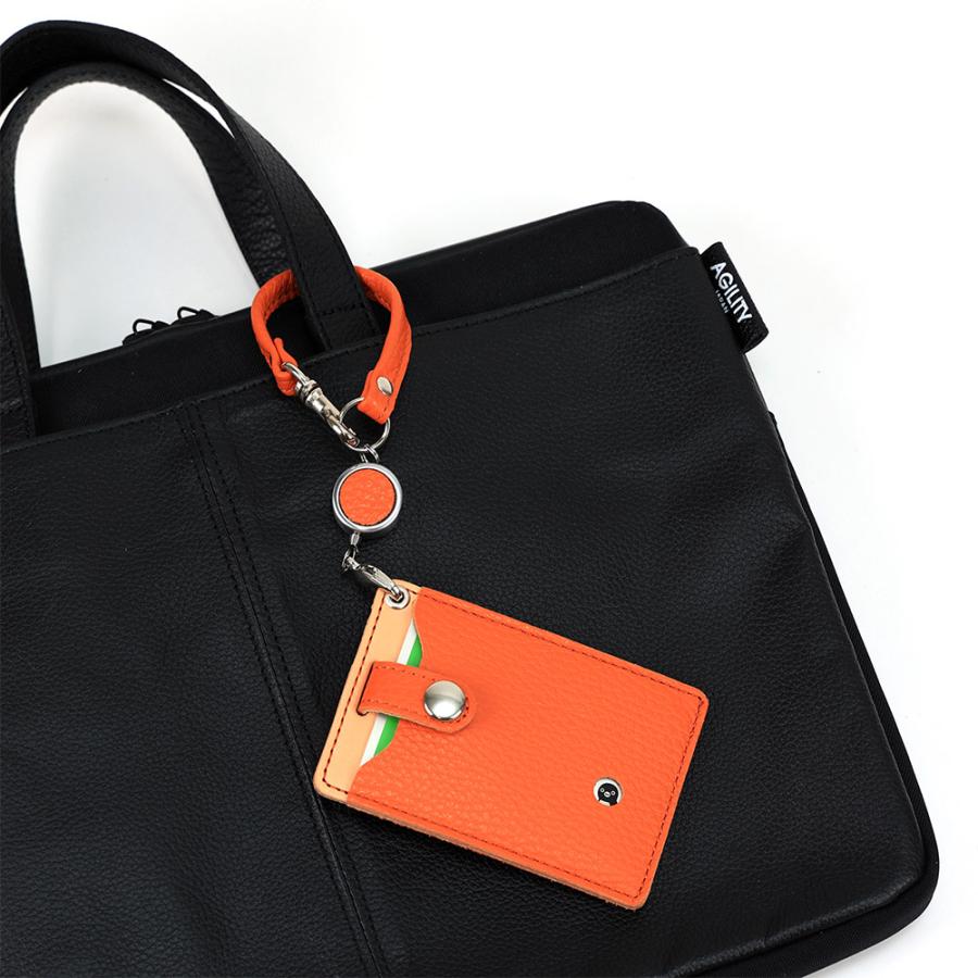 BEGIN パスケース AGILITY 【ネコポス】パスケース リール付き 定期入れ リール付きパス