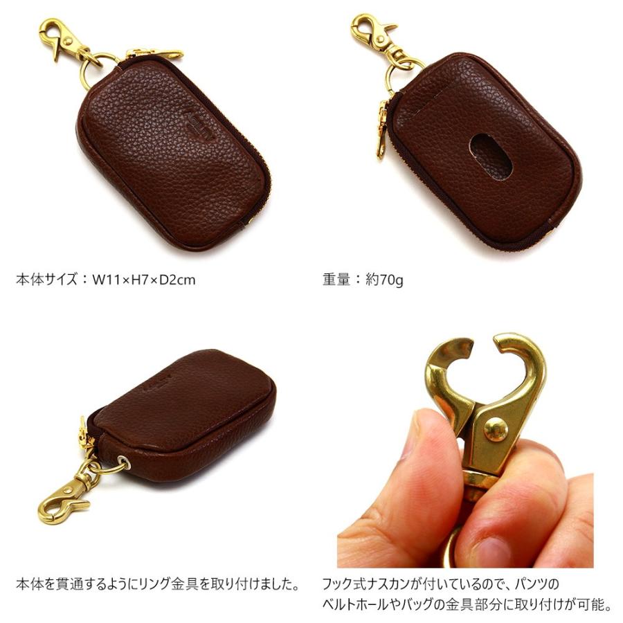 ネコポス キーケース スマートキー 本革 ファスナー付き Icカード パスケース 一体型 Agility Affa アジリティアッファ フラン M便 3 3 1636 Bl パドドゥ 通販 Yahoo ショッピング