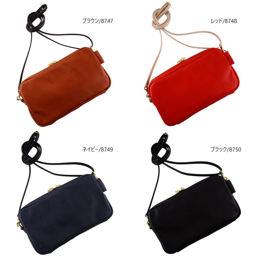 AGILITY（アジリティ） ポシェット 斜め掛け 馬革 軽量 ダブル