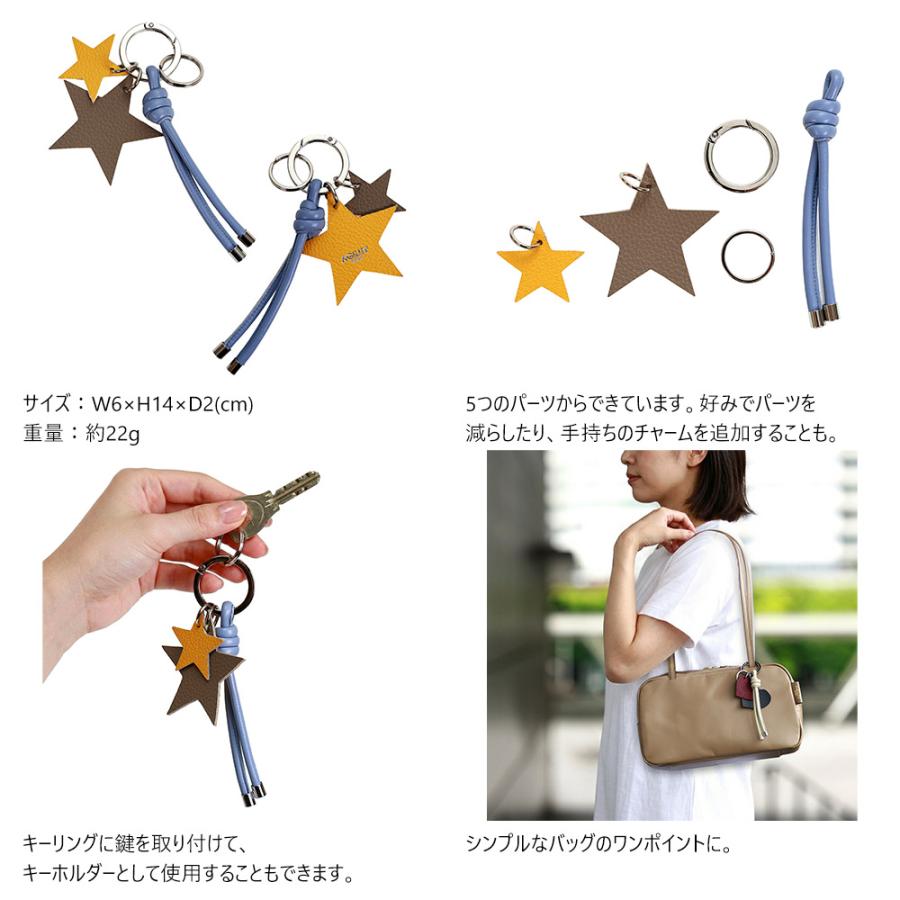 【ネコポス】レザーチャーム バッグチャーム カラビナ かわいい レディース 本革 レザー AGILITY affa アジリティ アッファ チャームキーホルダー[M便 4/5] | AGILITY | 05