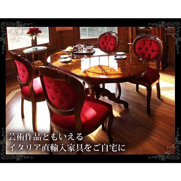ダイニングテーブル イタリア家具 135×90cm 輸入家具 ヨーロッパ家具 4