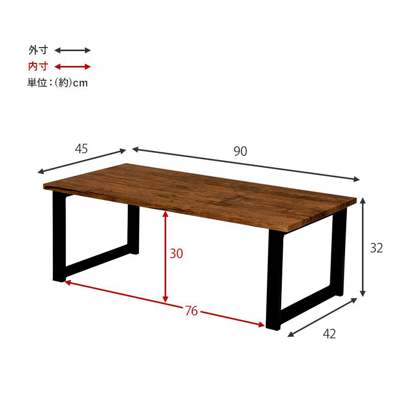 センターテーブル ローテーブル リビングテーブル　大理石調　グレー 90×45cm　簡易組立 長方形 マーブル模様　簡単組立｜peace-and-happiness｜04