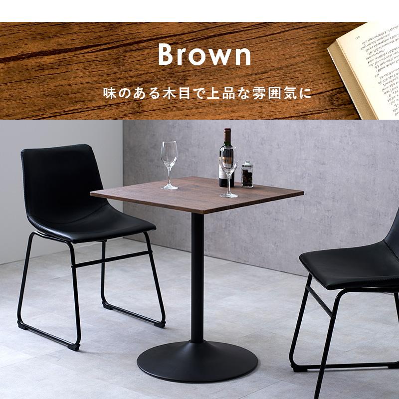 カフェテーブル 正方形60cm 大理石調 マーブル模様 バーテーブル ハイ  