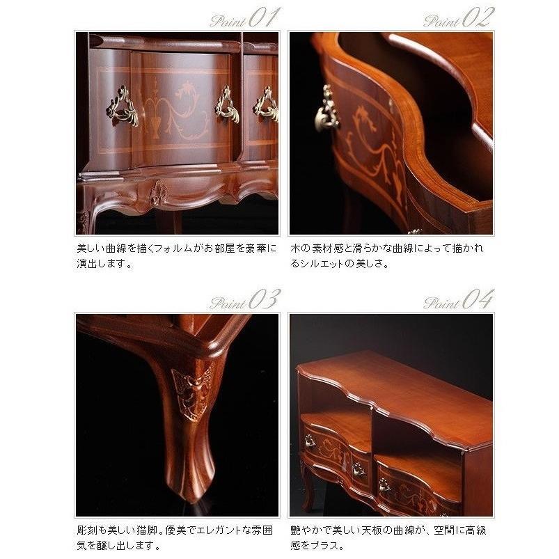 テレビ台 110cm イタリア製 43インチ対応 猫脚 完成品 イタリア家具 