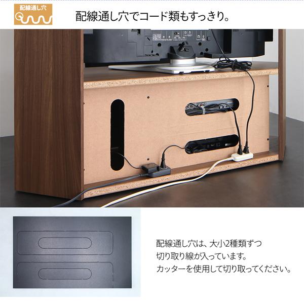 テレビ台120cm ブラック 黒 50インチ対応 キャスター付き コーナー