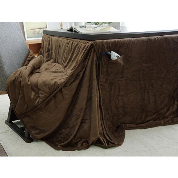 ダイニングこたつ用掛布団 105X75cm用 ブラウン・ベージュ こたつ  