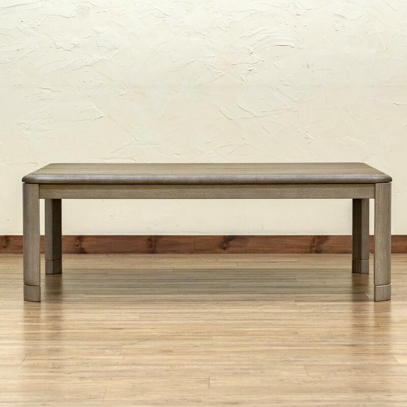 こたつ 120X80cm 継脚式 手元コントローラー 2段階高さ調節 グレージュ  