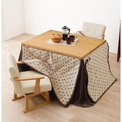 こたつ 60X60cm&掛布団セット 折れ脚・継脚 完成品 フラットヒーター 
