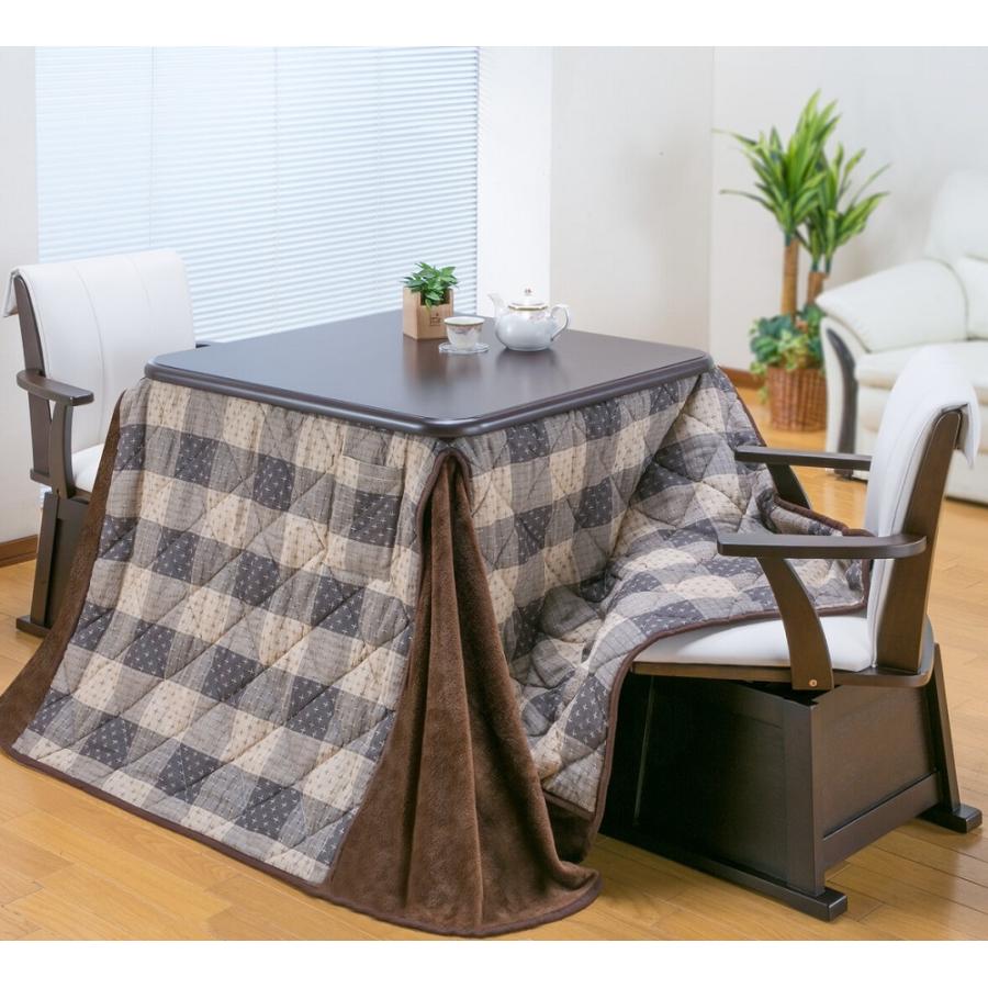 ダイニングこたつ&掛布団セット 80×80cm 手元コントローラー ダイニングこたつ&掛布団セット 80×80cm 手元コントローラー