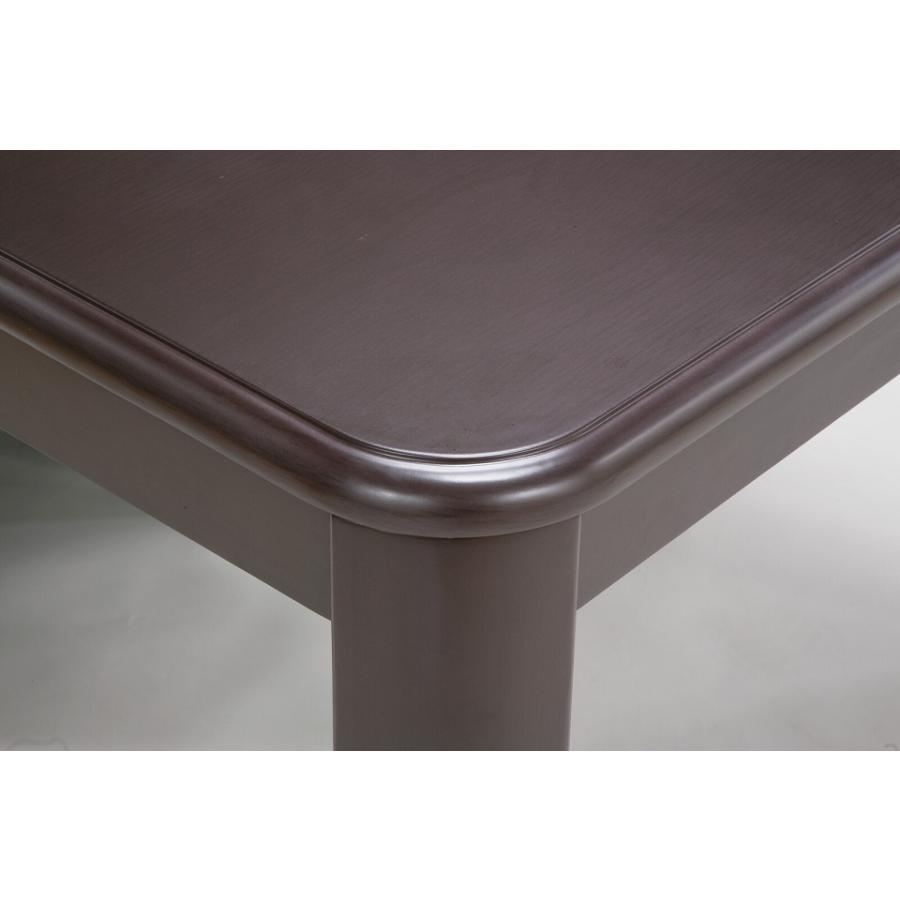 ダイニングこたつ 135×80cm 2点セット 手元コントローラー ダイニングコタツ\u0026掛布団 ダイニングテーブル ダイニングセット ブラウンの画像