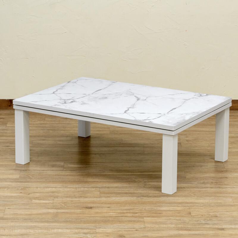 こたつ 105×75cm 大理石調 ホワイト 白 マーブル模様 コタツ こたつ 105×75cm 大理石調 ホワイト 白 マーブル模様 コタツ