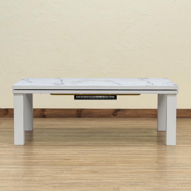 こたつ 105×75cm 大理石調 ホワイト 白 マーブル模様 コタツ こたつ 105×75cm 大理石調 ホワイト 白 マーブル模様 コタツ