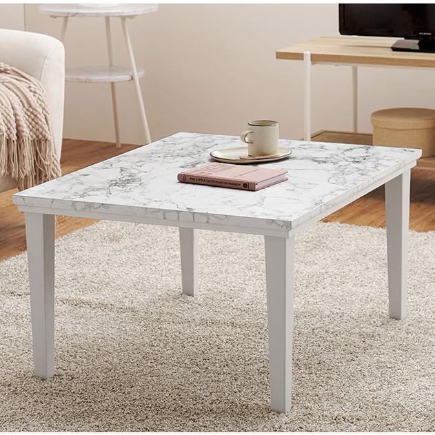 こたつ 75×60cm 大理石調 ホワイト 白 マーブル模様 コタツ こたつ 75×60cm 大理石調 ホワイト 白 マーブル模様 コタツ