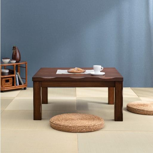 ダイニングこたつ 90×90cm 単品 4段階高さ調節 手元コントローラー