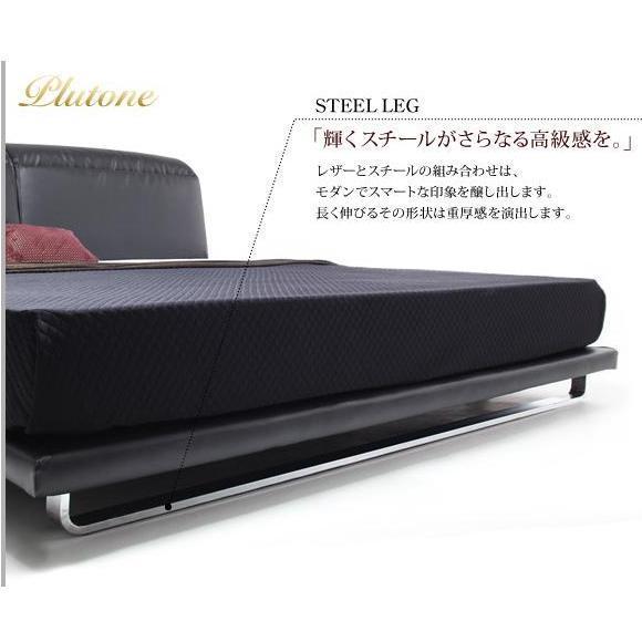 キングベッド 高級レザーベッド ホワイト 白 レザーベッド キング 大型  