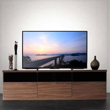 テレビ台 140cm 60インチ対応 ウォールナットブラウン テレビボード TV 