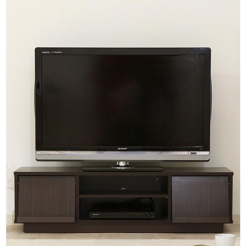 テレビ台119cm 50インチ対応 ブラウン キャスター付き　フラップ扉 テレビ テレビ台119cm 50インチ対応 キャスター付き フラップ扉 ブラウン