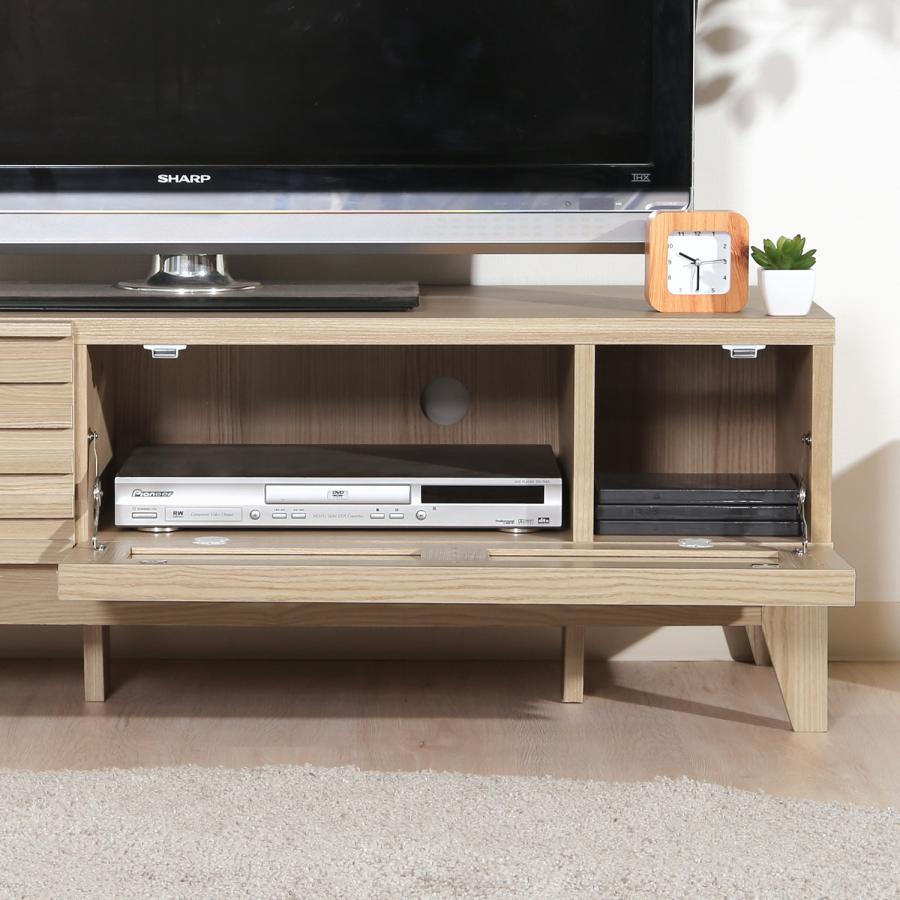 テレビ台120cm 50インチ対応 格子柄 ナチュラル テレビボード TV台 TV