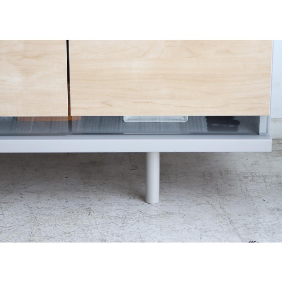 テレビ台150cm 65インチ対応 簡易組立 シックハウス対応 グレー&amp;ナチュラ テレビ台150cm 65インチ対応 簡易組立 シックハウス対応 グレー