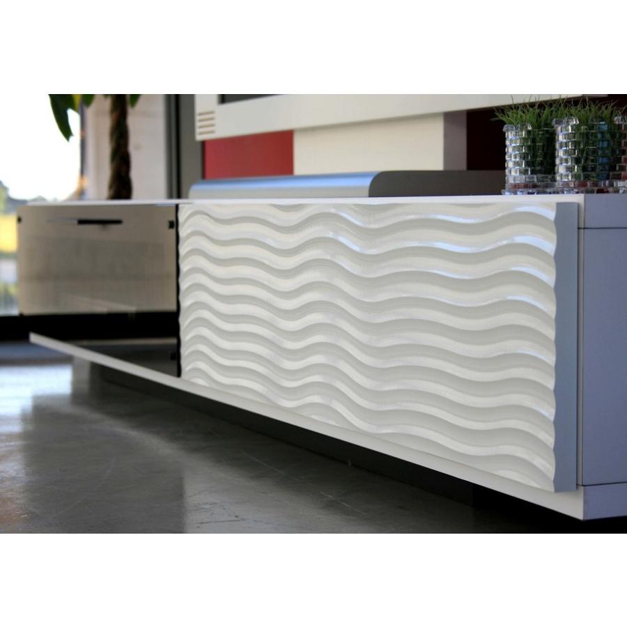 テレビ台120cm 50インチ対応 完成品 ホワイト＆ブラック 日本製