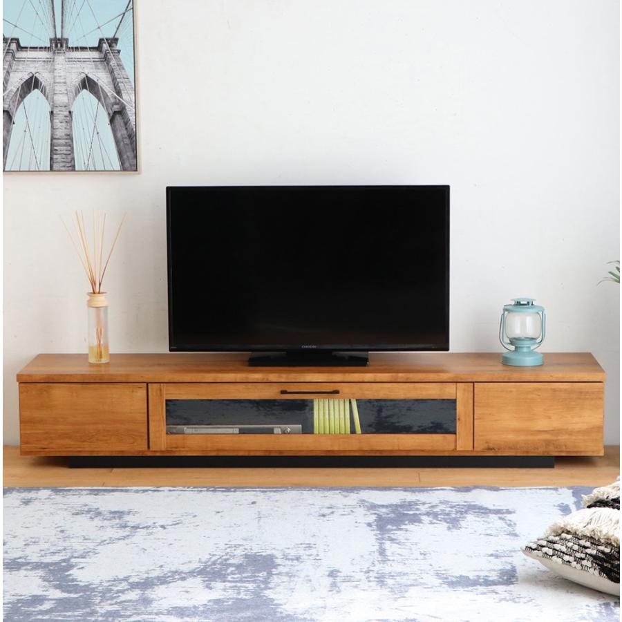 テレビ台180cm 75インチ対応 完成品 ライトブラウン 日本製