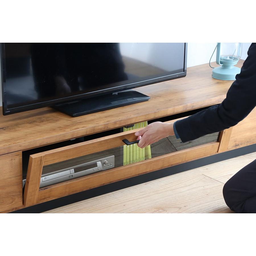 テレビ台180cm 75インチ対応 完成品 ライトブラウン 日本製
