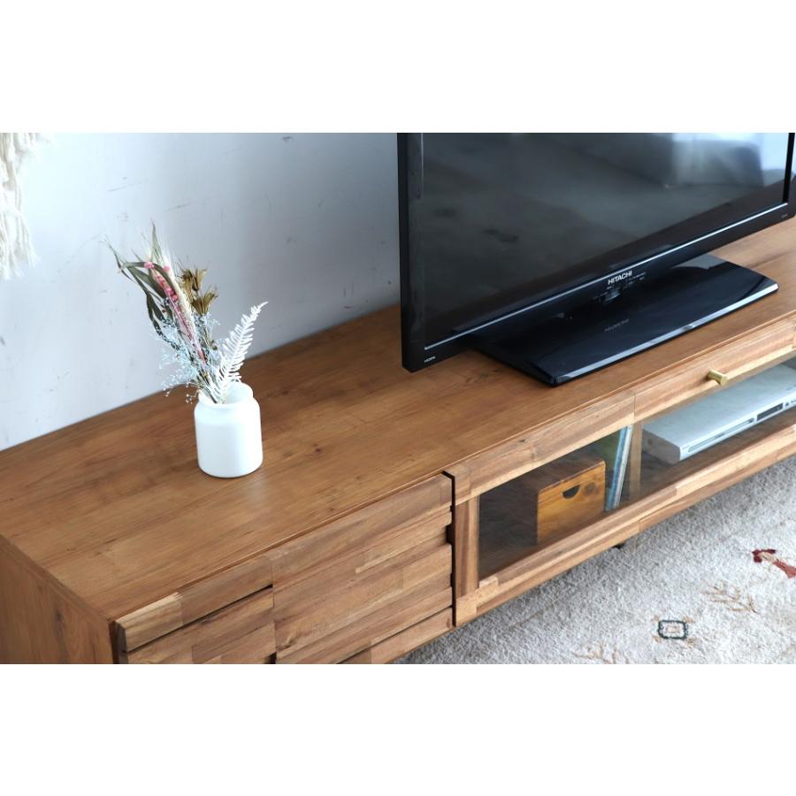 テレビ台180cm 75インチ対応 完成品 ライトブラウン 日本製