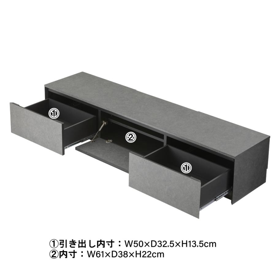 テレビ台180cm  75インチ対応  完成品  日本製  国産  テレビボード テレビ台180cm 75インチ対応 完成品 グレー 日本製 国産 テレビボード