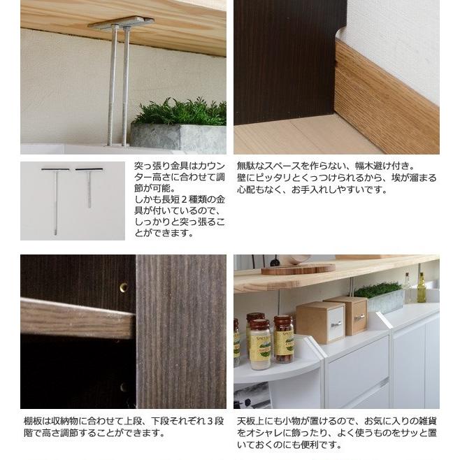 カウンター下収納 キャビネット キッチンラック 扉付き 地震対策 転倒