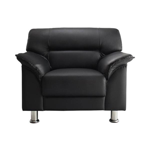 レザーソファ 1人用ソファ 1人掛ソファ ブラック 完成品 レザーソファ 1人用ソファ 1人掛ソファ ブラック 完成品