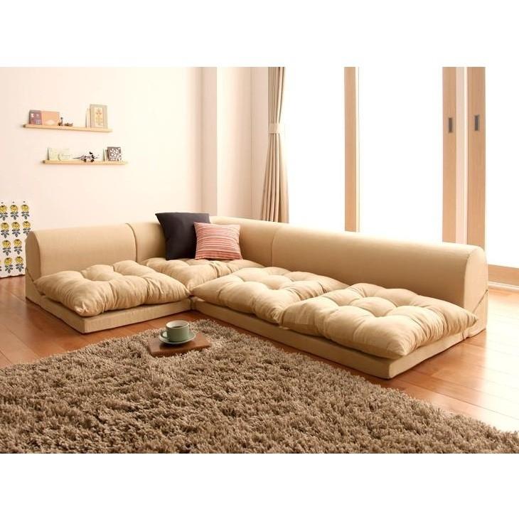 ブラウン コーナーソファ スエード風 ソファセット ソファ3点セット1 日本製 国産 スエード生地