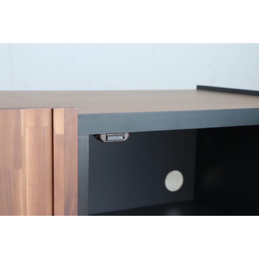 テレビ台180cm 75インチ対応 完成品 グレー＆ブラウン 日本製
