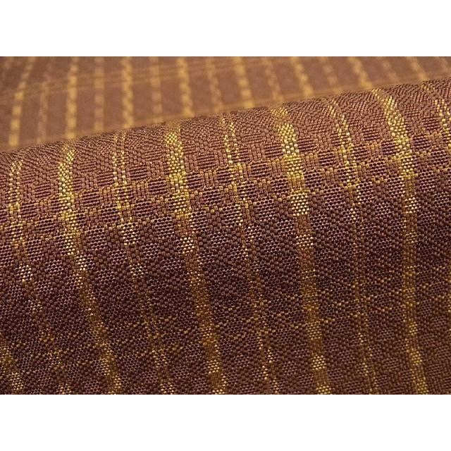 平和屋本店□超希少 本場黄八丈 東京都無形文化財 山下めゆ 市松綾織  