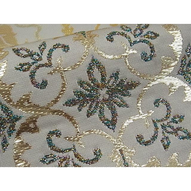 平和屋本店□極上 三代目 龍村光峯 本袋帯 彩綾葡萄唐草文錦 金糸 共箱  