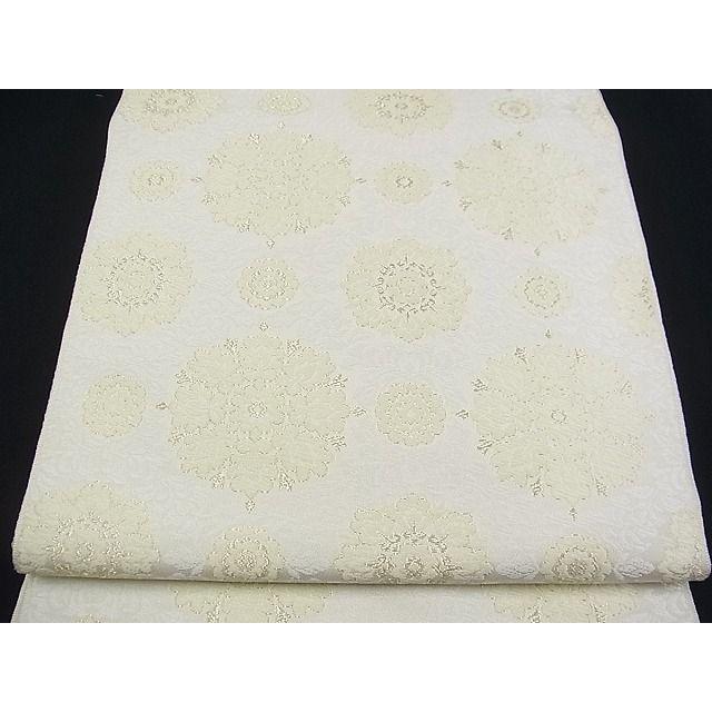 平和屋本店□極上 本場筑前博多織 大倉織物 誠之輔 八寸名古屋帯 宝相  