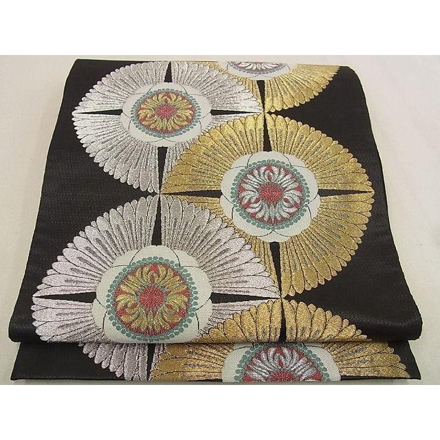 平和屋本店□最高級 人間国宝 北村武資 煌彩錦 六通柄袋帯 花尽くし 金  