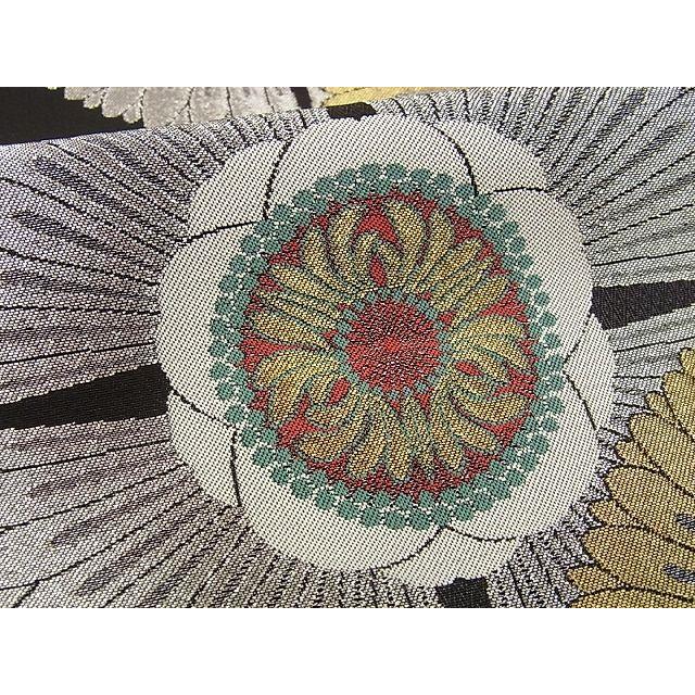 平和屋本店□最高級 人間国宝 北村武資 煌彩錦 六通柄袋帯 花尽くし 金  