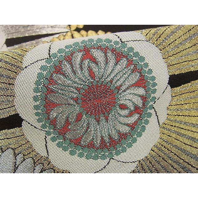 平和屋本店□最高級 人間国宝 北村武資 煌彩錦 六通柄袋帯 花尽くし 金  