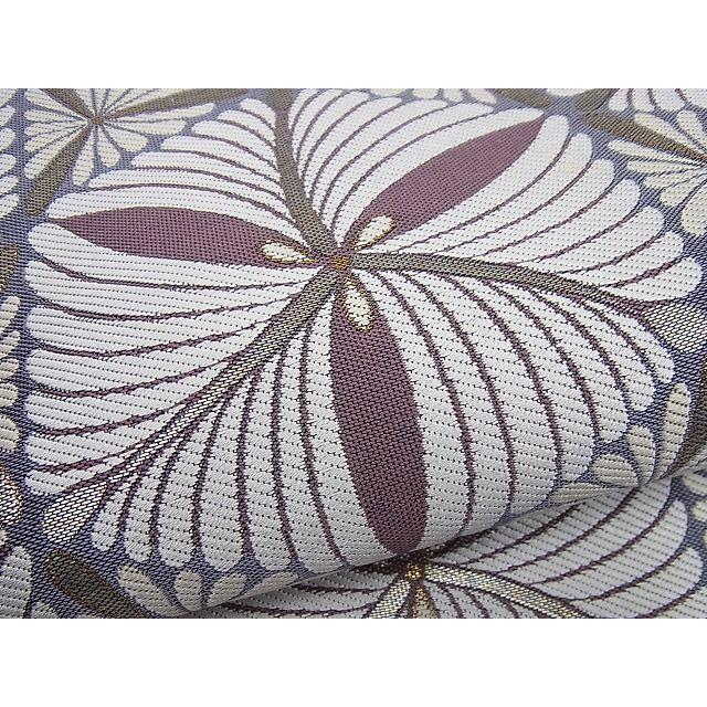 平和屋本店□極上 1897年創業 名門岡野 本場筑前博多織 千年工房 両面  