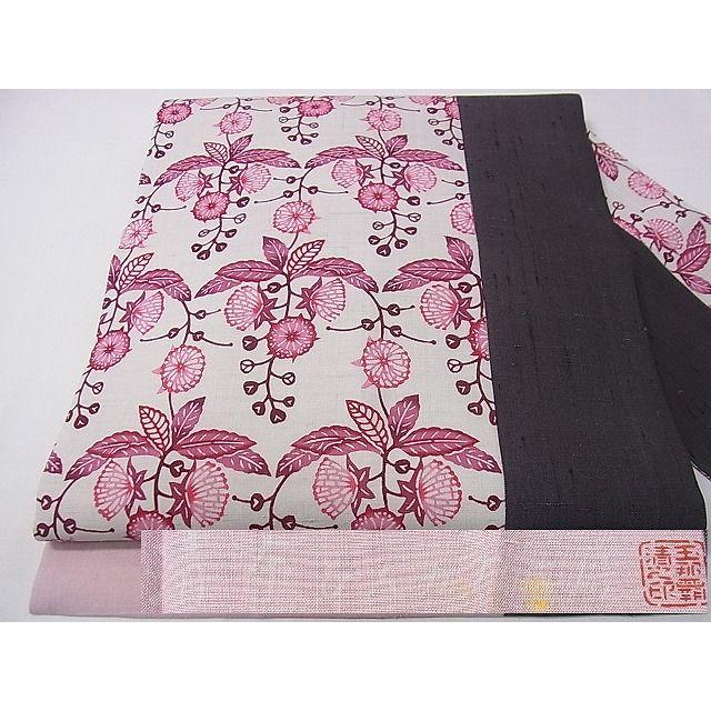 平和屋本店□極上 希少 玉那覇清 清布びんがた 琉球紅型 琉藍 九寸  